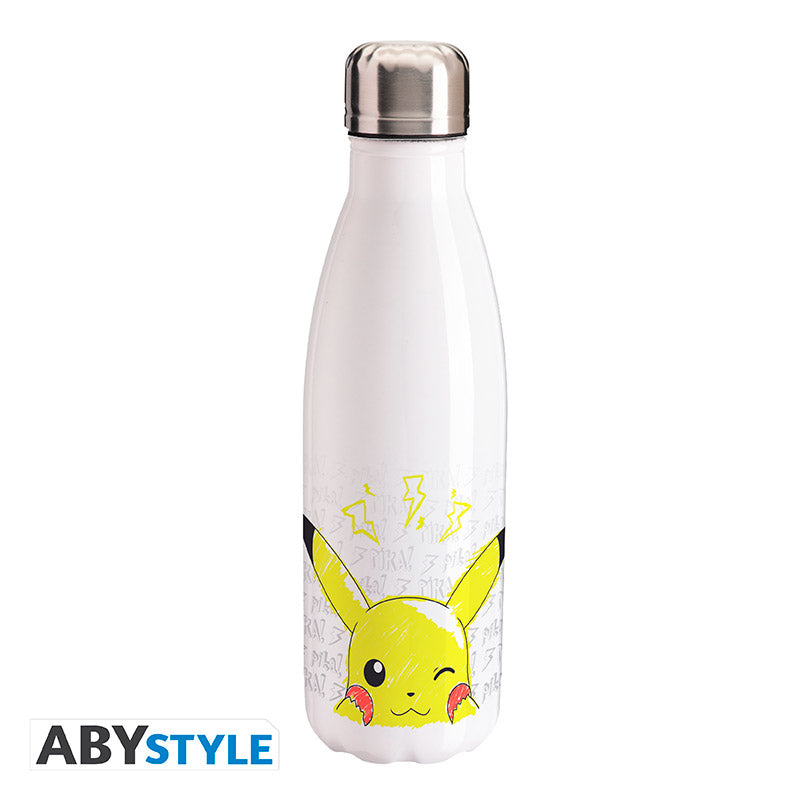 Pokémon - Pikachu Scribble - Wasserflasche - Trinkflasche - 980ml