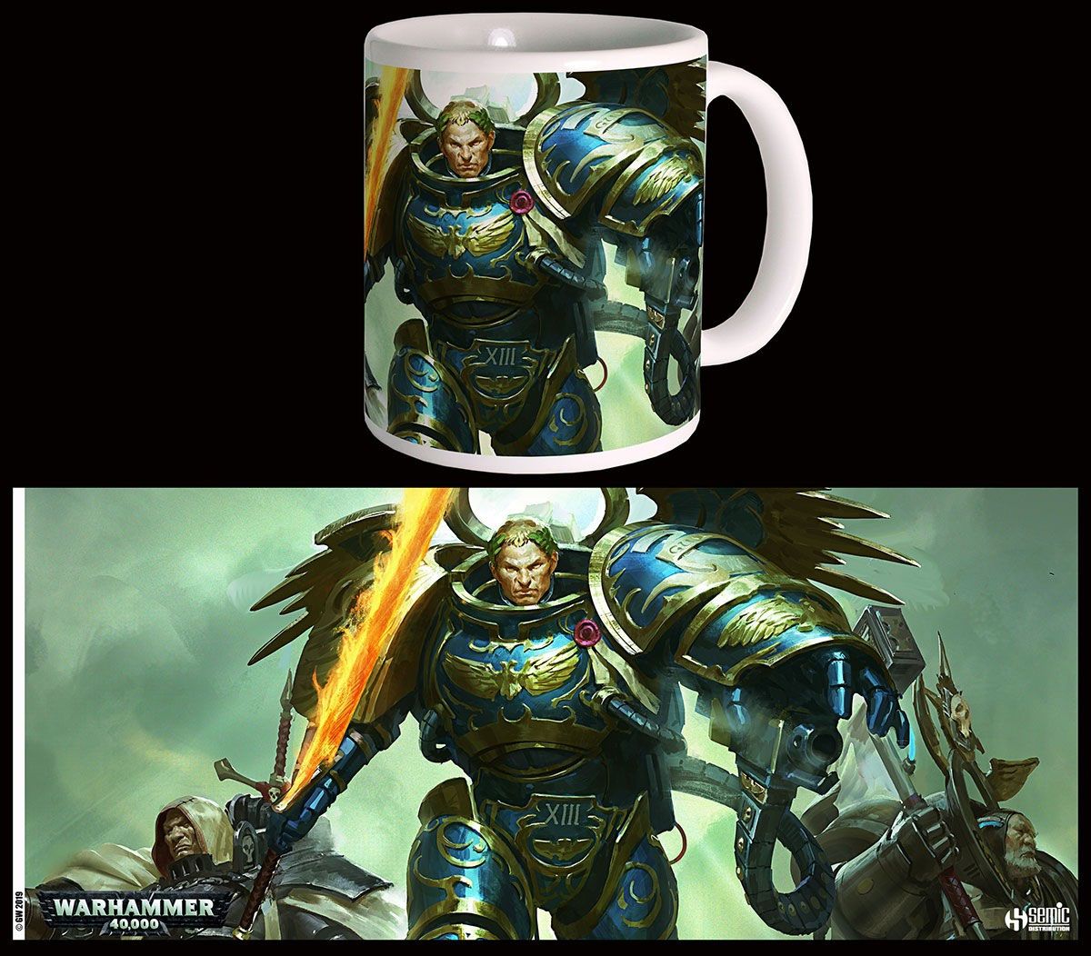 Warhammer 40.000 - Roboute Guilliman Space Marine - Tasse, Becher - 315ml, WHK-M001