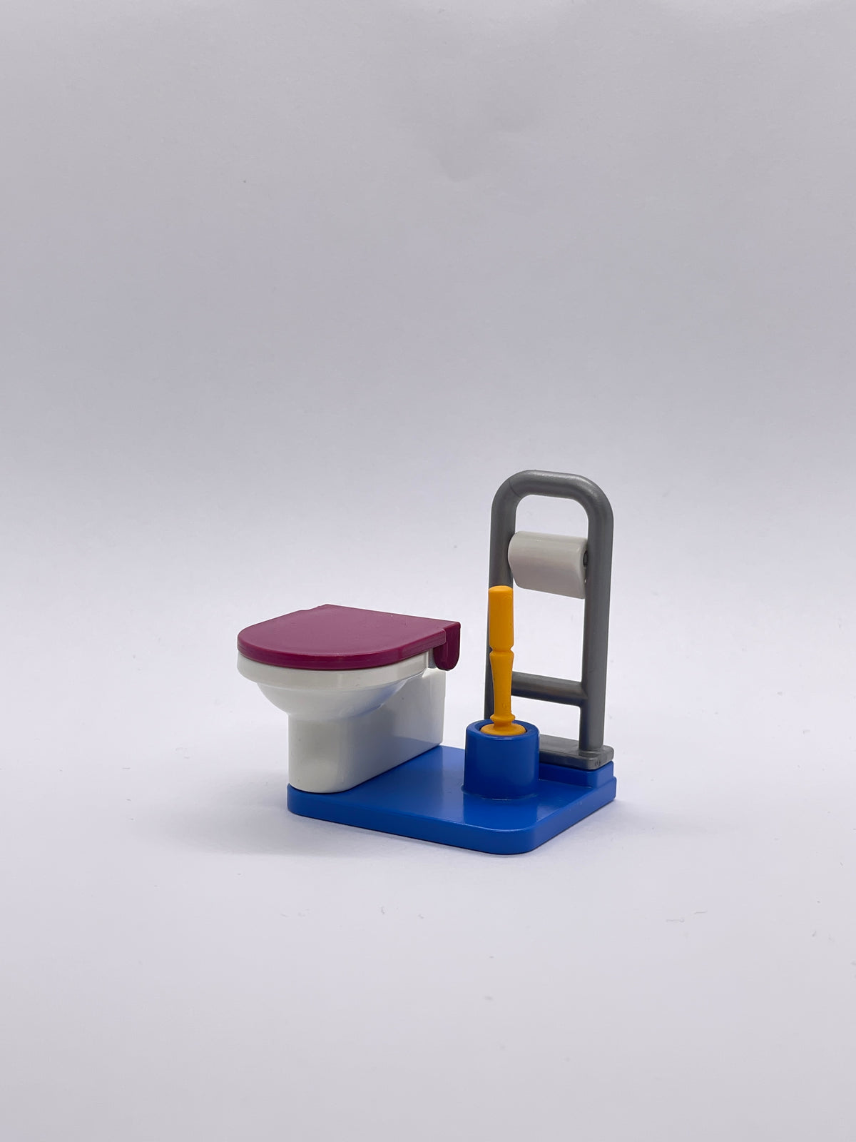 Playmobil Toilette - blau mit lila Deckel - Badezimmer - Zubehör - 8617
