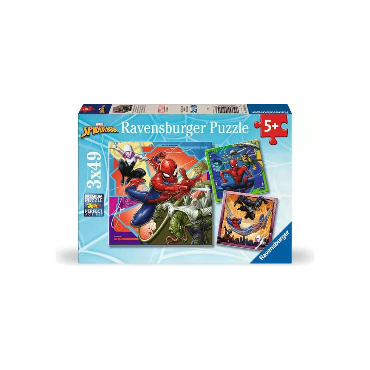 Ravensburger - Marvel Spider-Man - Kinderpuzzle - 3x49 Teile