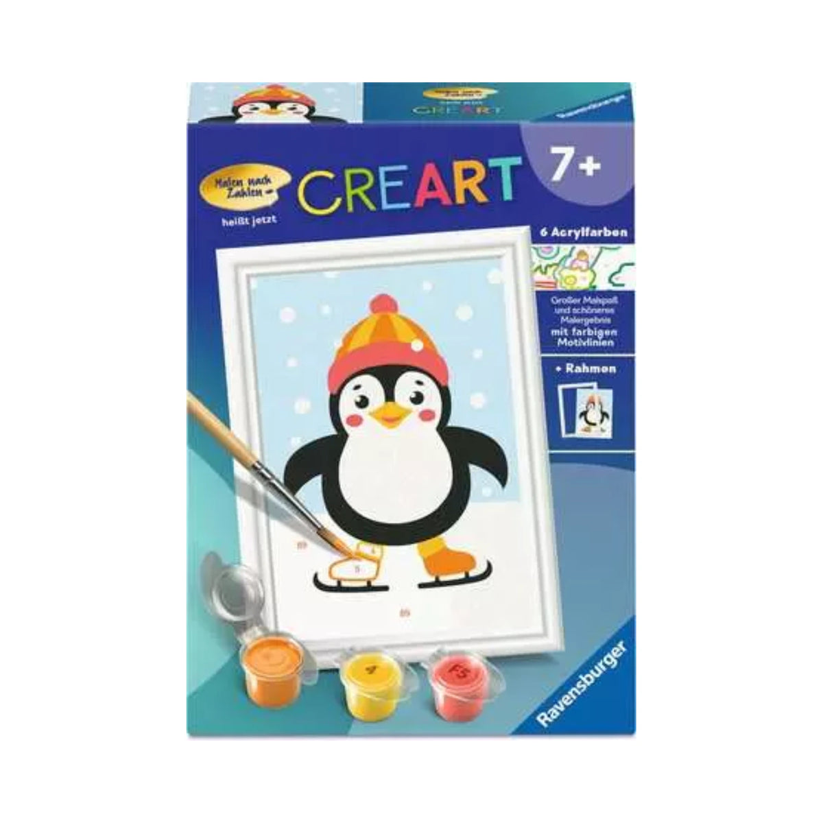 Ravensburger - CREART - Malen nach Zahlen - Pinguin im Schnee
