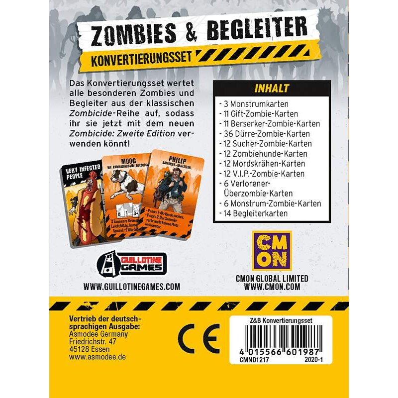 CMON - Zombicide 2. Edition - Zombies & Begleiter (Konvertierungsset) - DE
