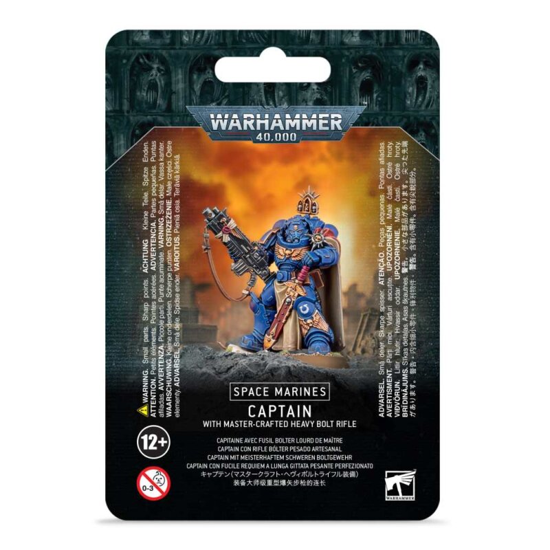 Warhammer 40.000 - Space Marines – Primaris Captain mit meisterhaftem schweren Boltgewehr (48-48)