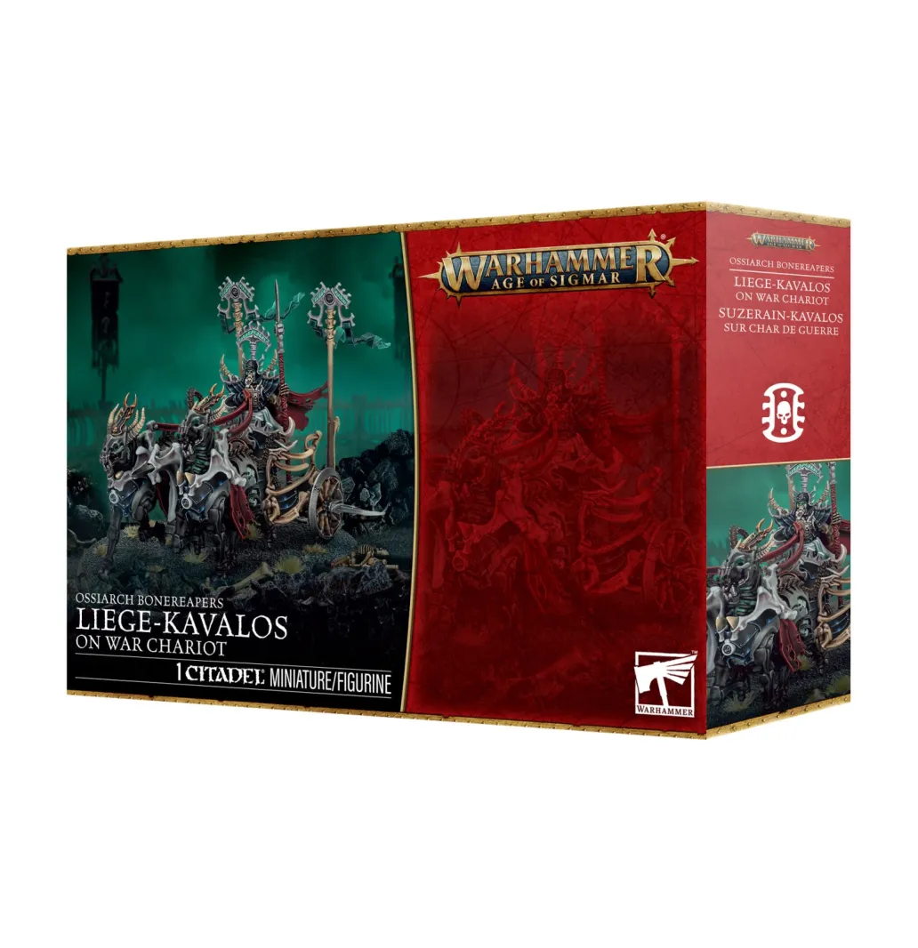 Warhammer Age of Sigmar - Ossiarch Bonereapers - Mortekfürst auf Kavalos-Kriegsstreitwagen (94-36)