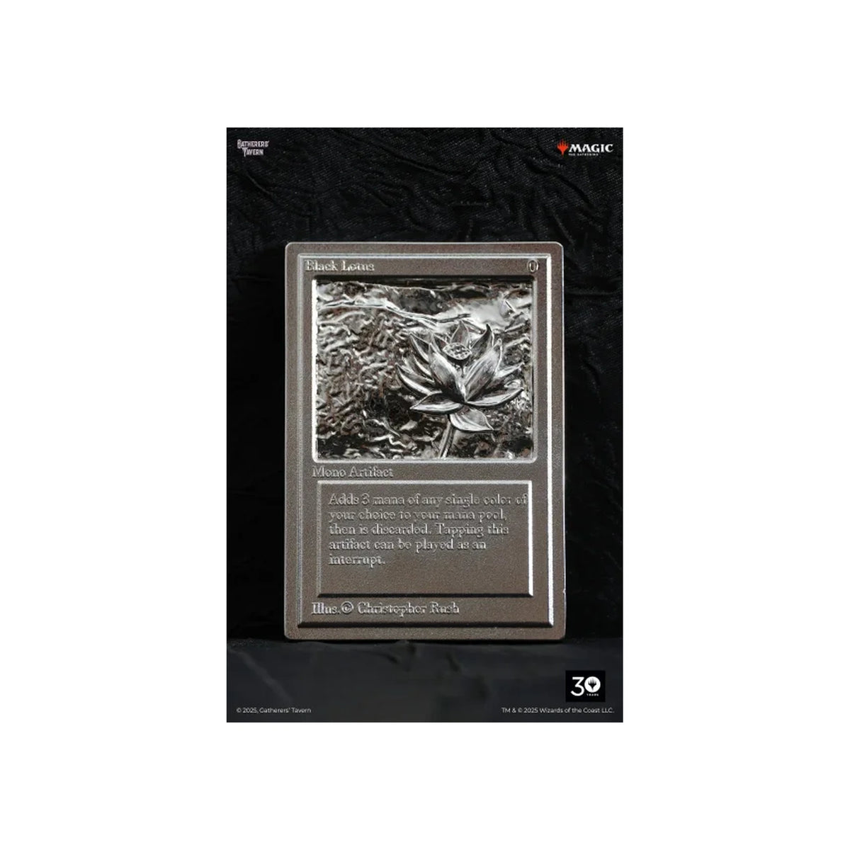 Gatherers' Tavern - Magic The Gathering - Black Lotus Relief Sculpture - Replica