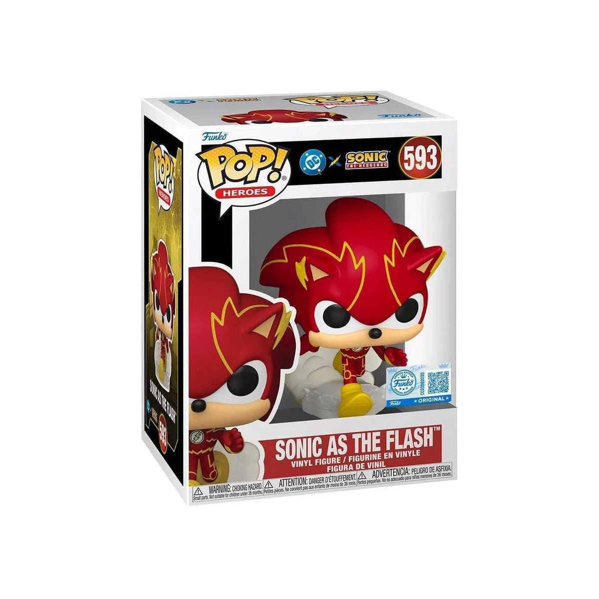 Funko POP! Heroes - DC Sonic the Hedgehog - Sonic as The Flash #593