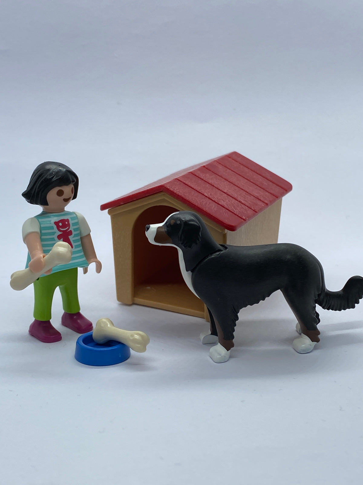 Playmobil Mädchen mit Hund und Hundehütte - 9321