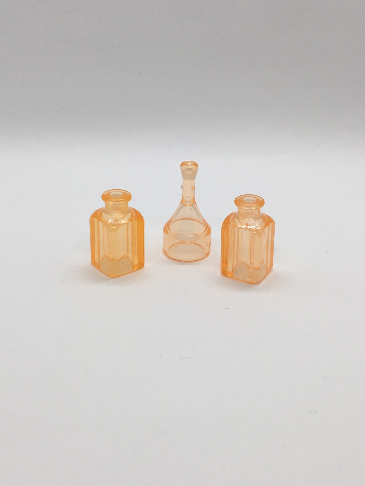 Playmobil 3x Glasflasche - orange transparent - Zubehör -C1897