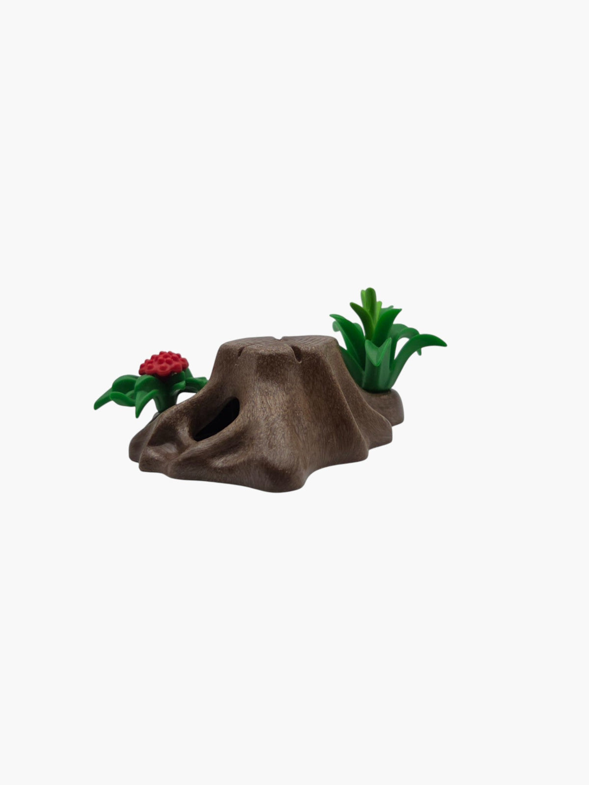 Playmobil - Baumstumpf mit Höhle, Pflanze und Blume- Pflanzen - N1300