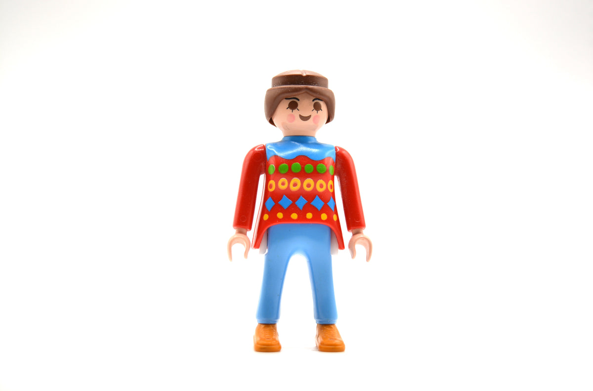 Playmobil - Figur- Frau mit roten langarm T-Shirt - P0662