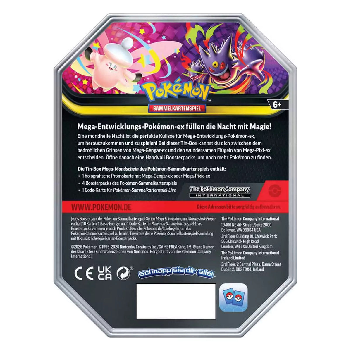 Pokemon TCG - TIN #128 Mega Gengar - Deutsch