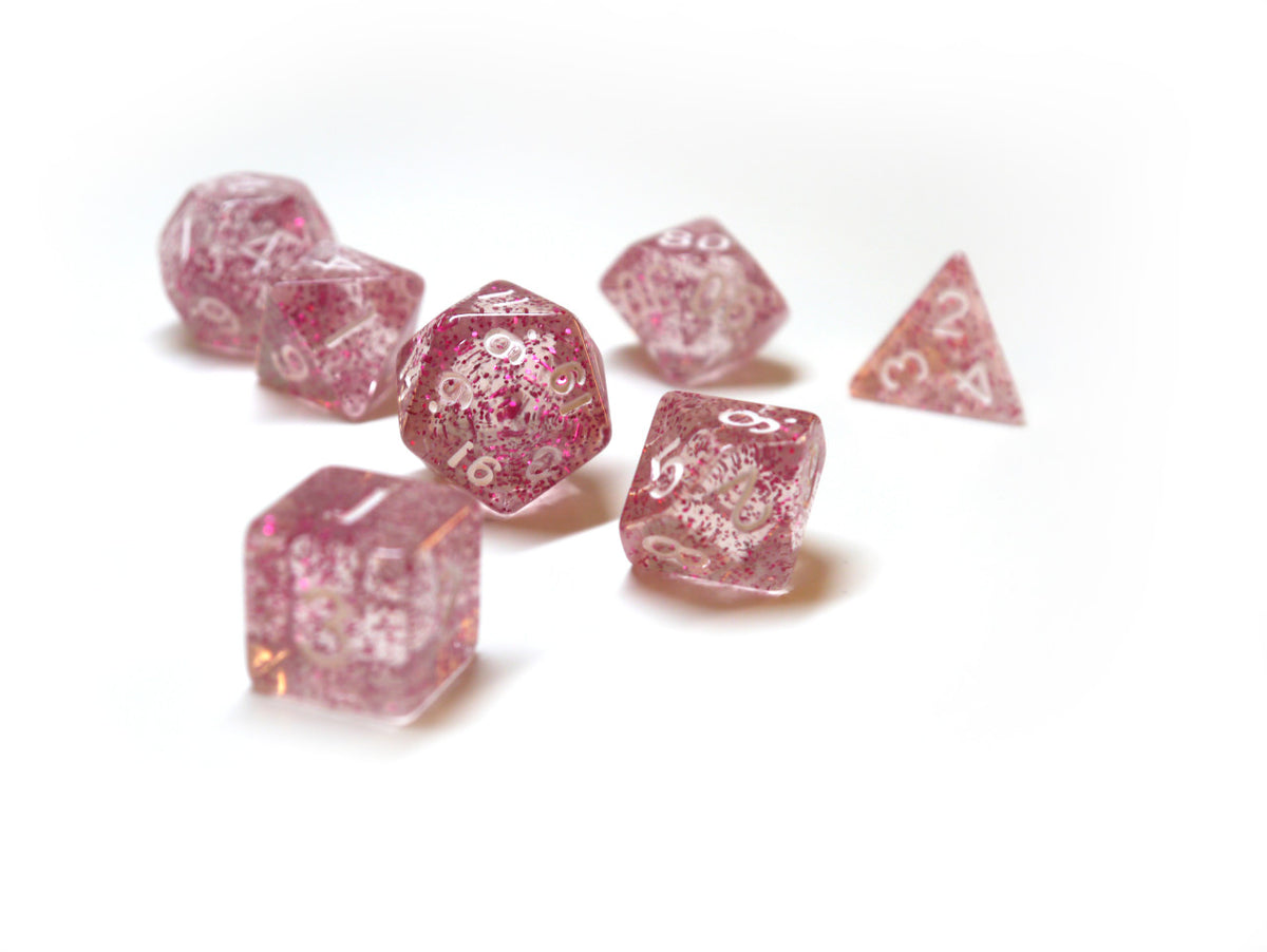 Dice4friends - Würfelset Confetti: Pink (7)