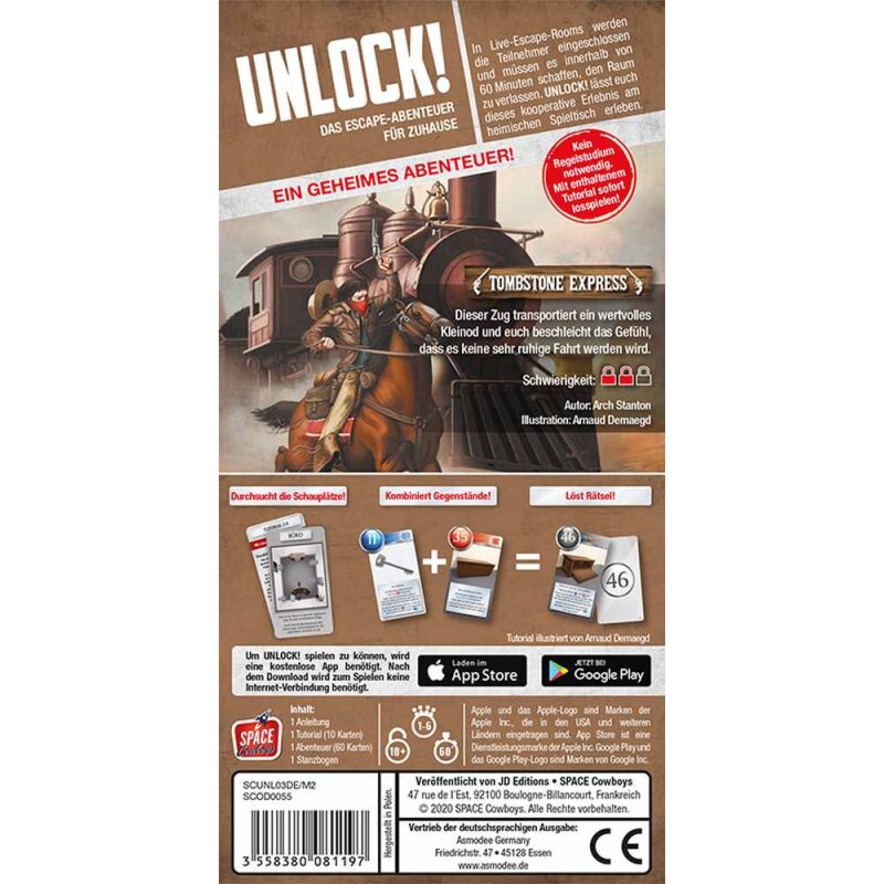 Space Cowboys - Unlock! - Tombstone Express (Einzelszenario) - DE