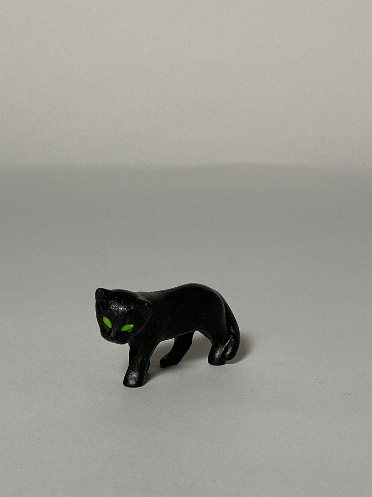 Playmobil Katze, schwarz, grüne Augen, stehend - 8230