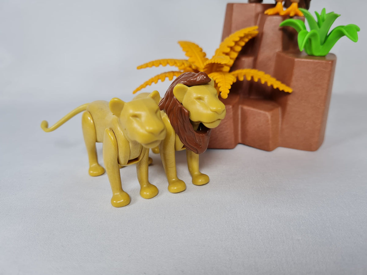 Playmobil Fels mit Löwen und Geier - Safari-Afrika (3895)