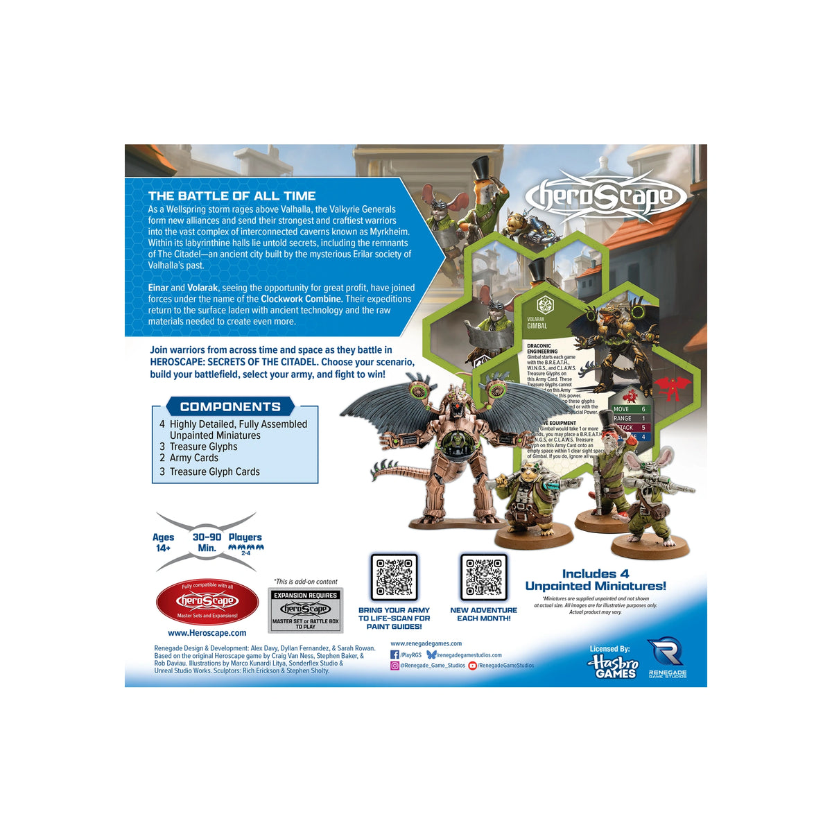 Heroscape - Clockwork Combine Research Expedition - Army Expansion - Englisch