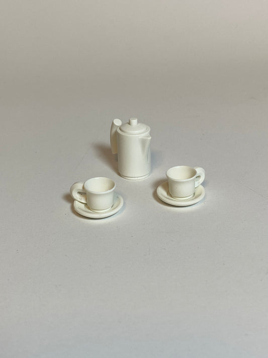 Playmobil Kaffeekanne mit 2x Tassen - weiß - 8829