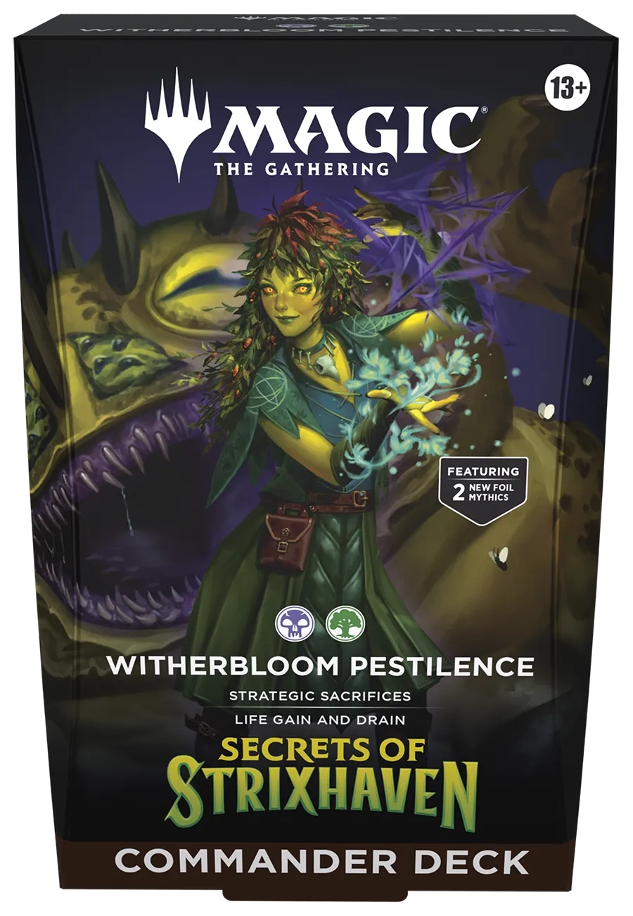 Magic the Gathering - Secrets of Strixhaven - Commander-Deck Witherbloom Pestilence - englisch
