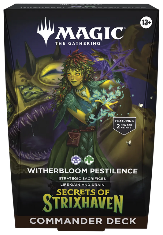 Magic the Gathering - Secrets of Strixhaven - Commander-Deck Witherbloom Pestilence - englisch