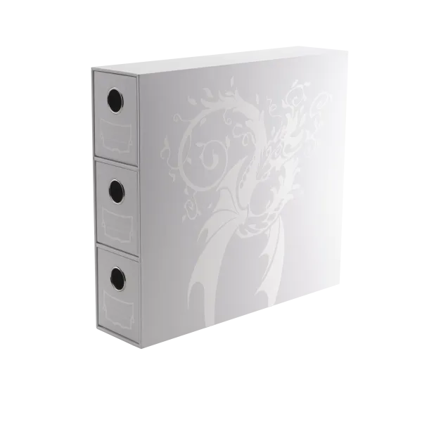 Dragon Shield -Fortress -3 Cards Drawers -Vertical -White