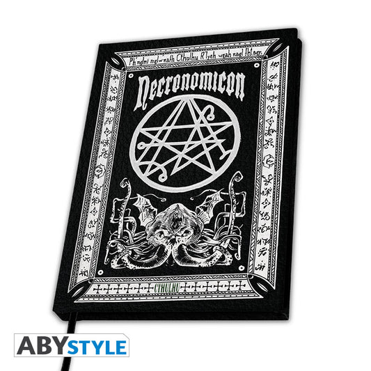 Cthulhu - Merch - Premium A5 Notebook - Notizbuch - Necronomicon
