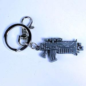 Warhammer 40.000 Metall-Schlüsselanhänger Bolter Metallic Finish