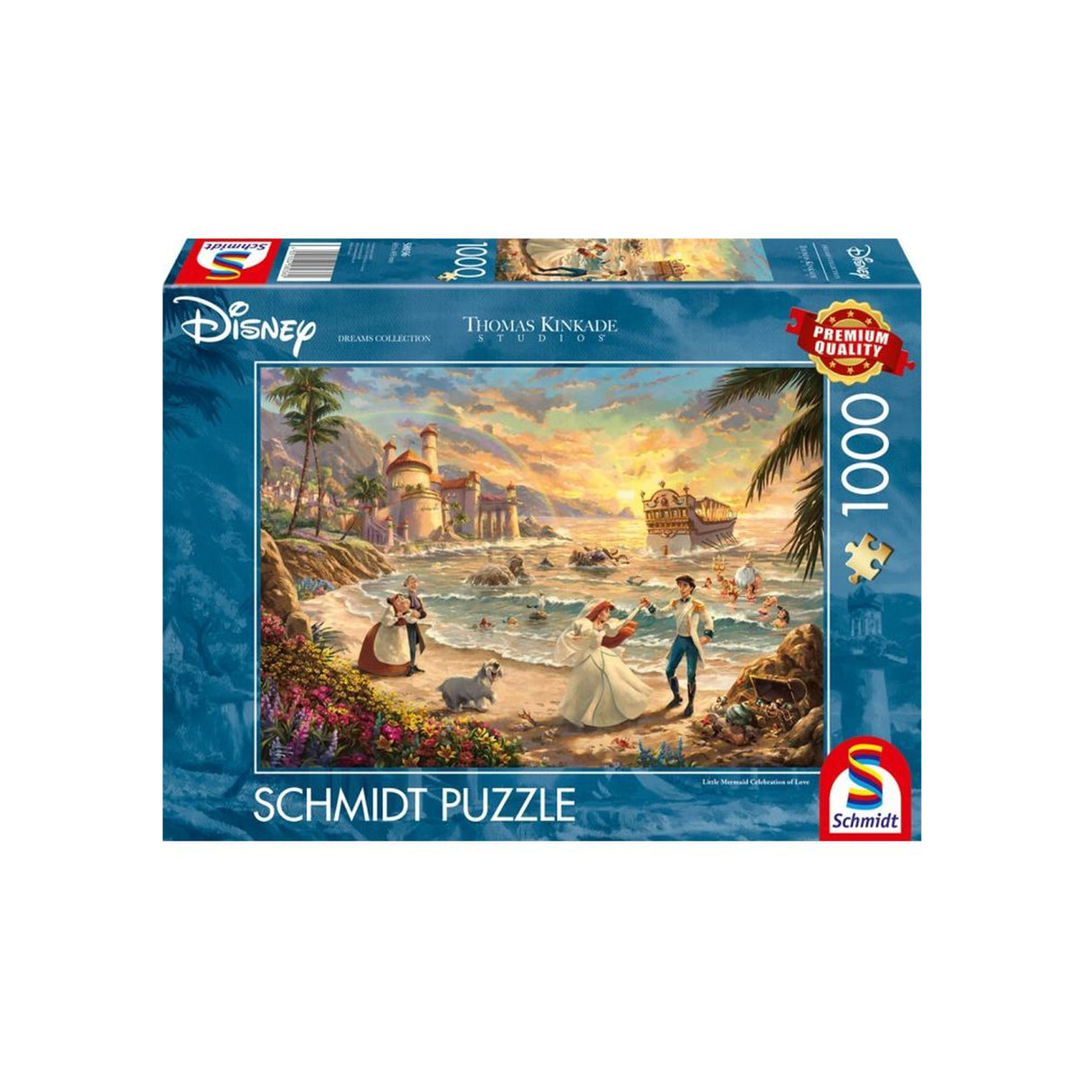 Schmidt Puzzle - Disney - Thomas Kinkade: Little Mermaid Celebration of Love - Puzzle - 1000 Teile