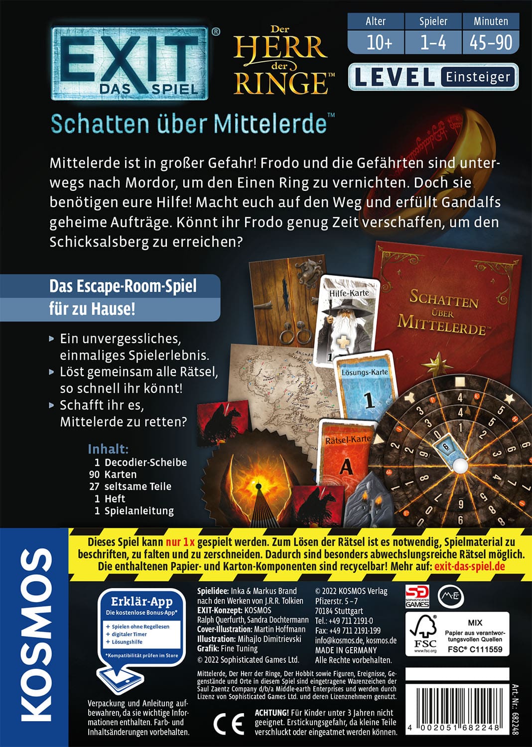 Kosmos - EXIT – Das Spiel: Der Herr der Ringe: Schatten über Mittelerde