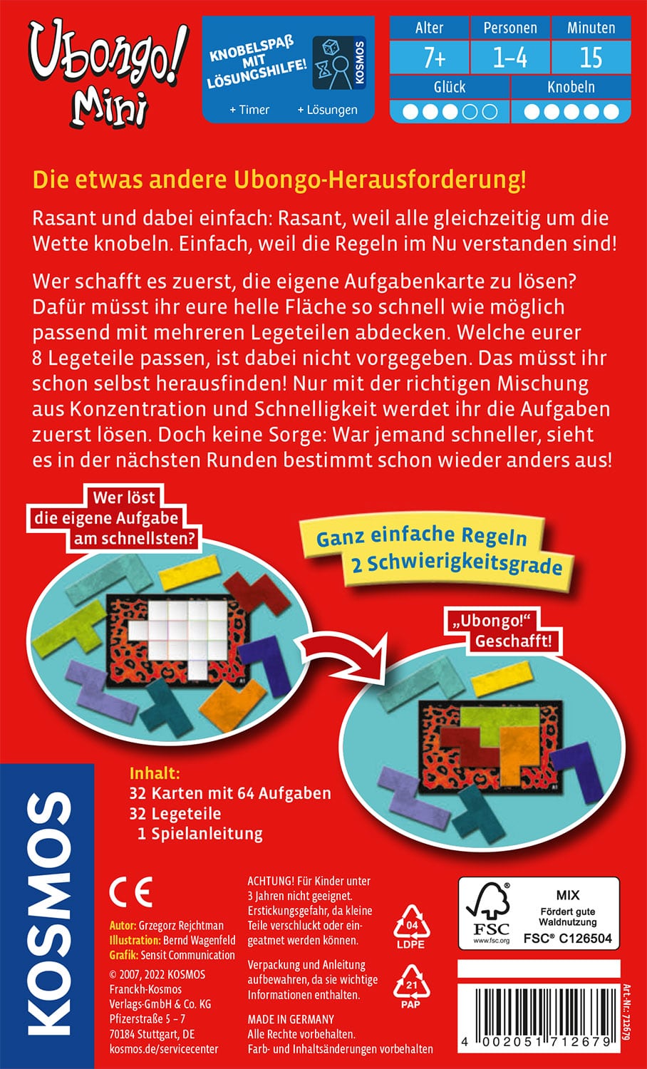 Kosmos - Ubongo: Mini (Mitbringspiel)