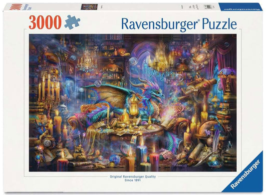 Ravensburger - Drachenbibliothek - Puzzle - 3000 Teile