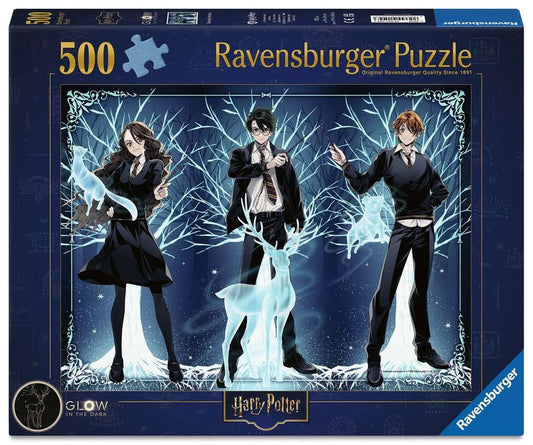 Ravensburger - Harry Potter: Leuchtender Patronus - Glow-in-the-Dark Puzzle - 500 Teile