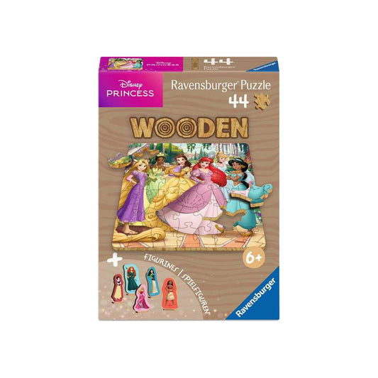Ravensburger - Disney Prinzessinnen - Holzpuzzle - 44 Teile + Spielfiguren