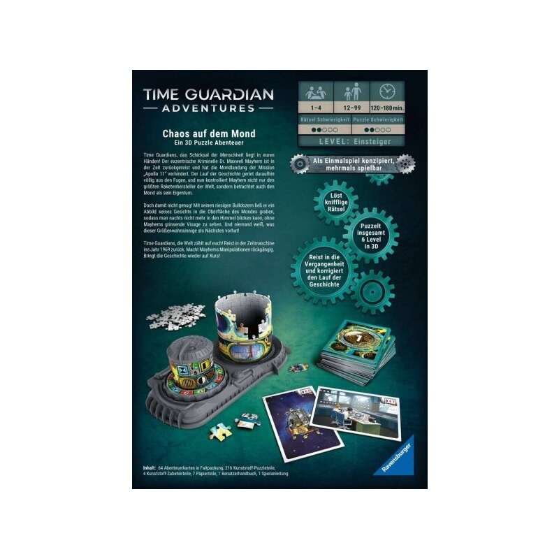 Ravensburger - Time Guardians: Chaos auf dem Mond - DE