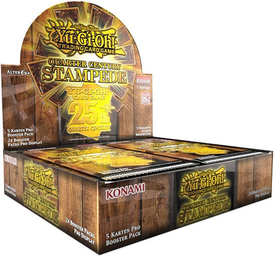 Yu-Gi-Oh! TCG - Quarter Century Stampede - Booster Display (24 Booster) - deutsch
