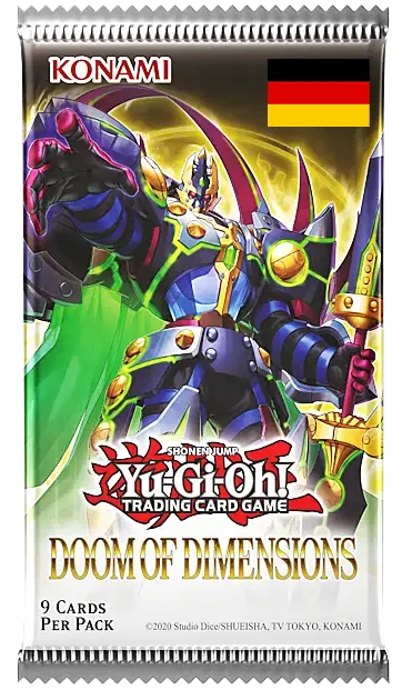 Yu-Gi-Oh! TCG - Doom of Dimensions - Booster (1 Booster) 1. Auflage - deutsch