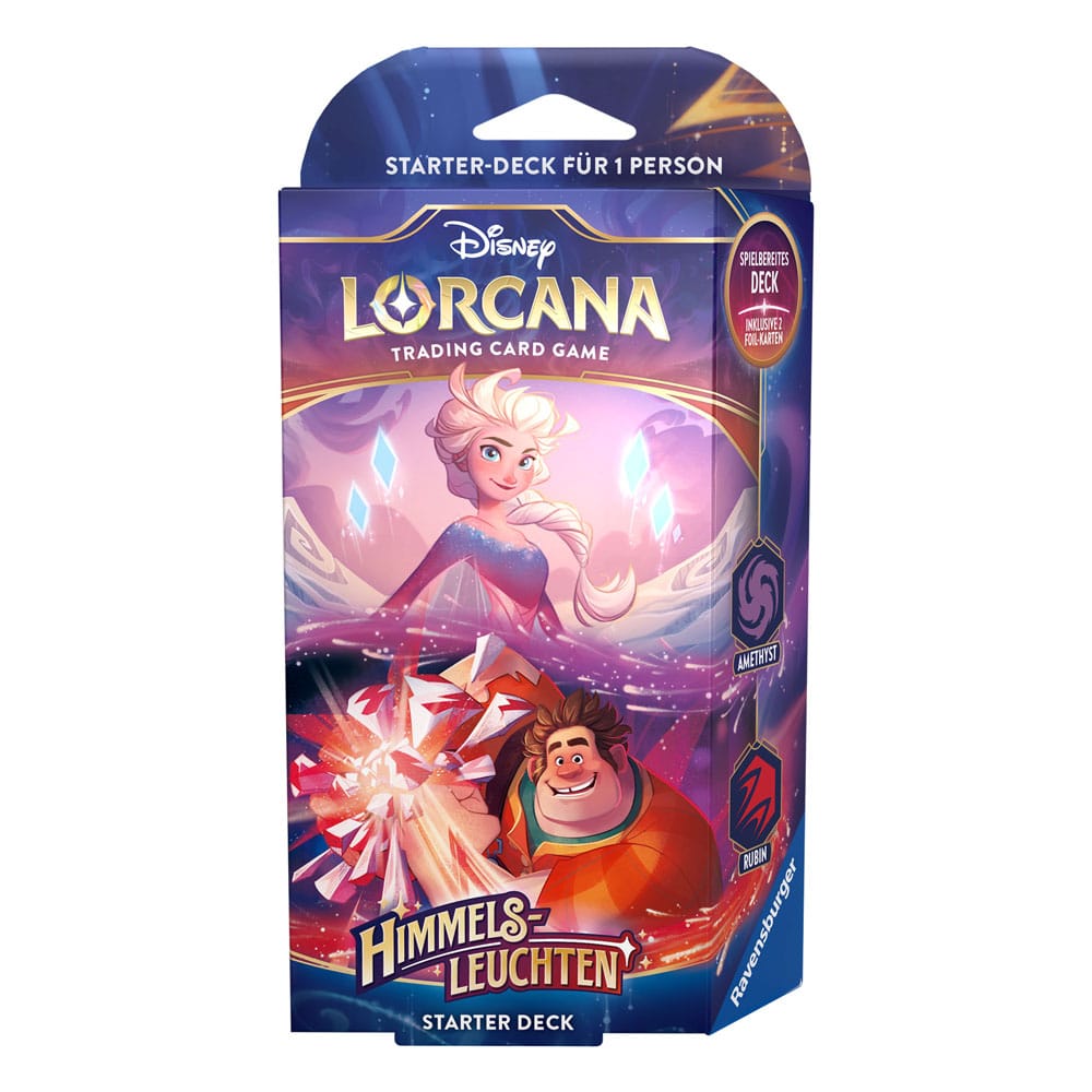 Disney Lorcana TCG - Himmelsleuchten - Starter Deck Amethyst und Rubin - DE