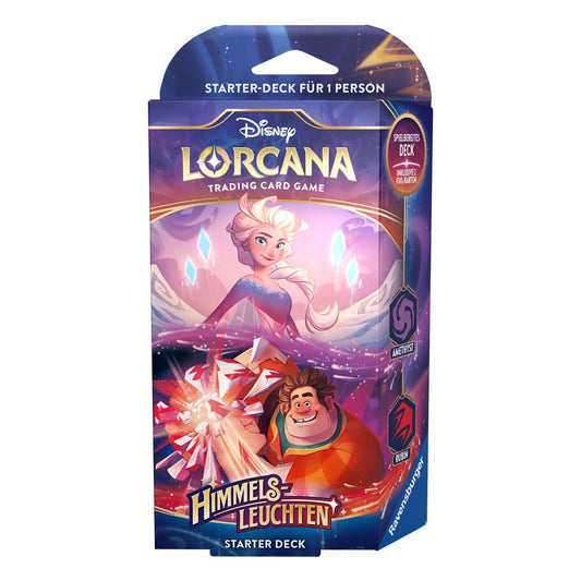Disney Lorcana TCG - Himmelsleuchten - Starter Deck Amethyst und Rubin - DE