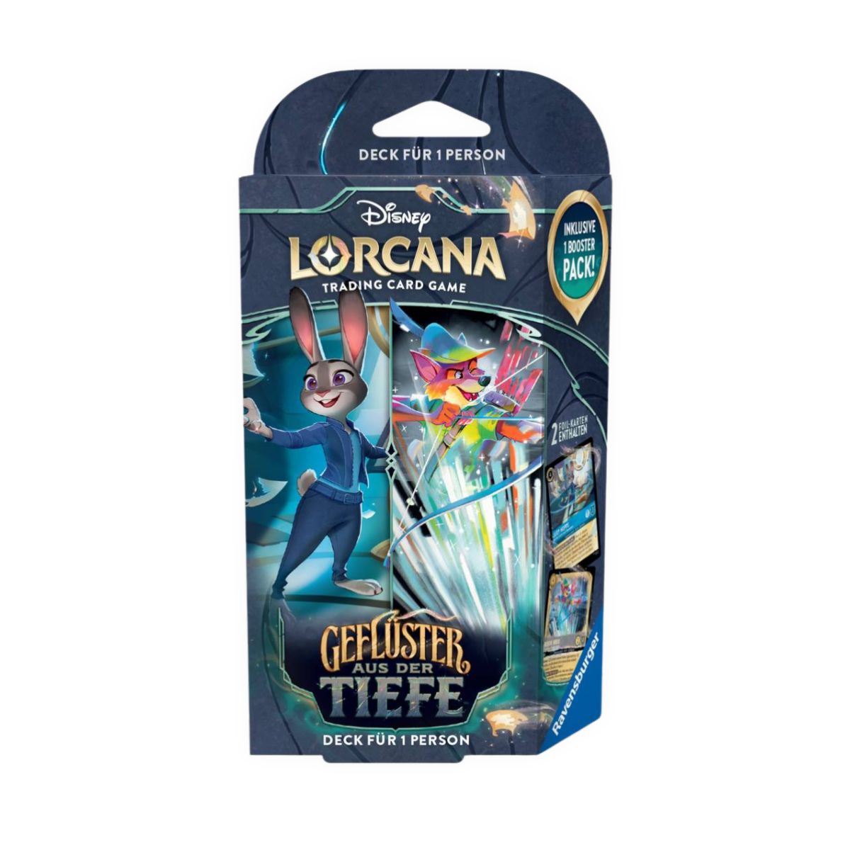 Disney Lorcana TCG - Geflüster aus der Tiefe Starter-Deck - Saphir und Stahl - DE