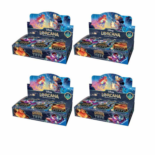 Disney Lorcana TCG - Geflüster aus der Tiefe - Booster Display Sealed Case (4 Displays) - DE