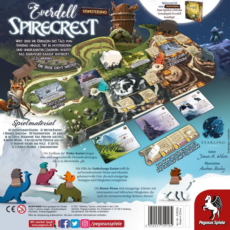 Pegasus Spiele - Everdell: Spirecrest [Erweiterung]