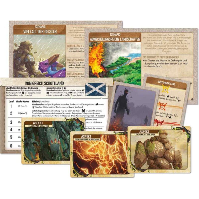 Pegasus - Spirit Island: Nation Schottland, Szenarien und Kartenerweiterung (Promo) - DE