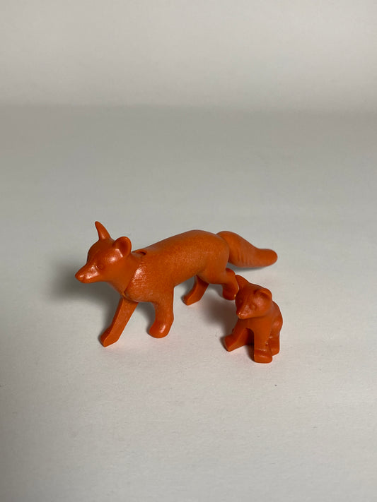 Playmobil - Geobra - Fuchs Mutter mit Jungtier  -  Wald - Tiere - Ersatzteil - 0447