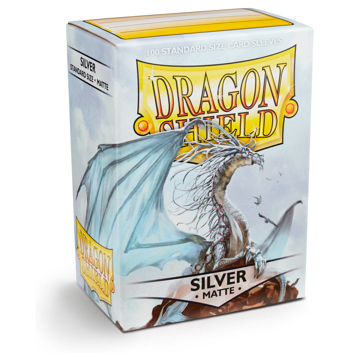 Dragon Shield - Silver - Matte Sleeves - Standard Size (100)