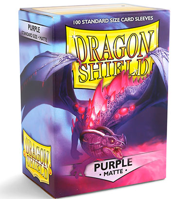 Dragon Shield - Purple - Matte Sleeves - Standard Size (100)