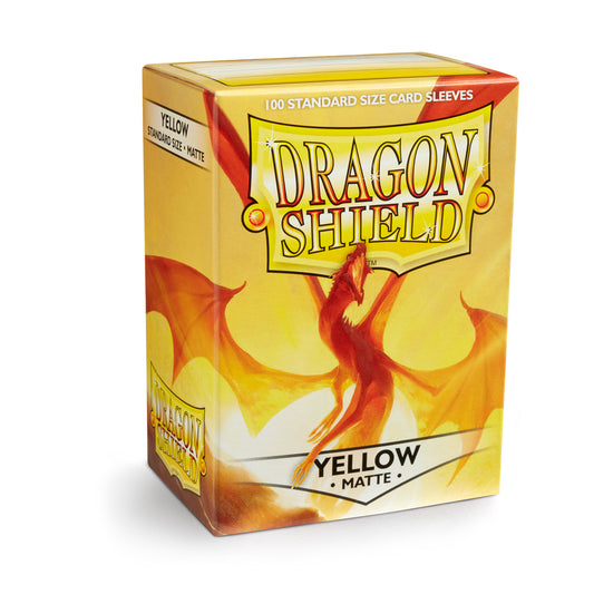 Dragon Shield - Yellow - Matte Sleeves - Standard Size (100)
