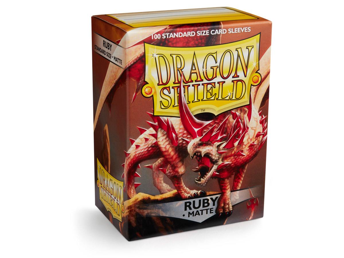 Dragon Shield - Ruby - Matte Sleeves - Standard Size (100)