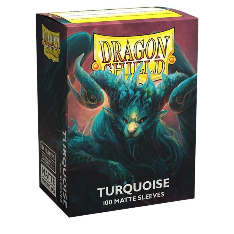 Dragon Shield - Turquoise - Matte Sleeves - Standard Size (100)
