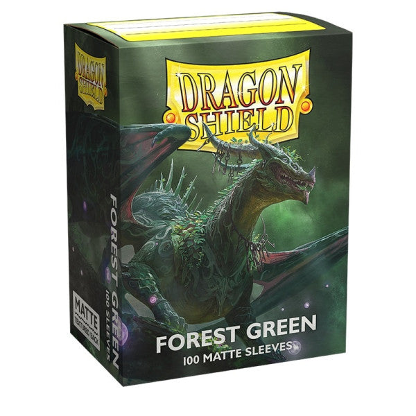 Dragon Shield - Forest Green - Matte Sleeves - Standard Size (100)