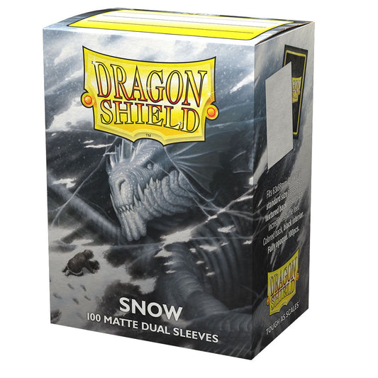 Dragon Shield - Snow - Matte Dual Sleeves - Standard Size (100)