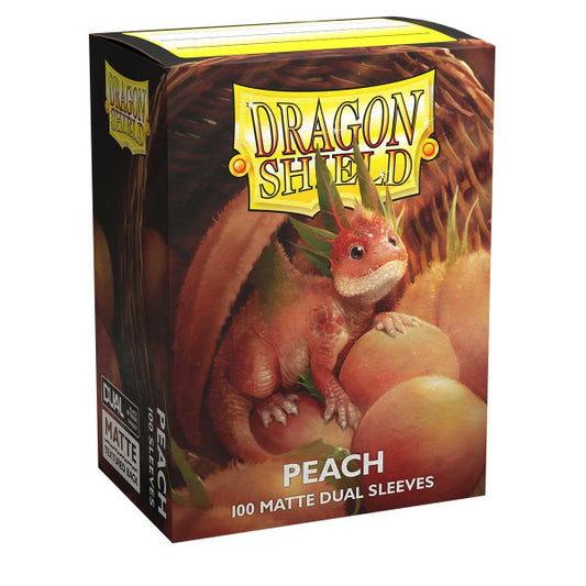 Dragon Shield - Peach - Matte Dual Sleeves - Standard Size (100)